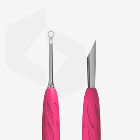Staleks Kopytko do manicure Gummy z silikonową rękojeścią UNIQ 11 Type 2 (kopytko skośne i pierścień )