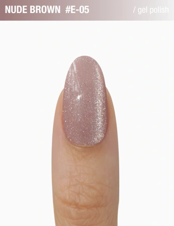  ADORE Lakier hybrydowy Cat's Eye Nude Brown E-05, 12 ml