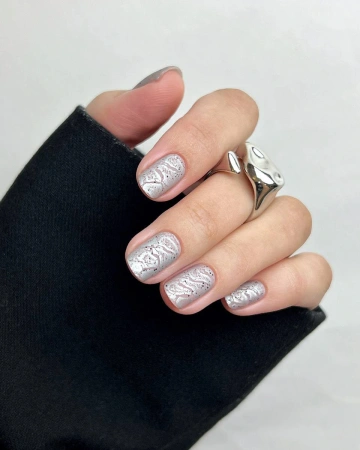 DARK Stamping Polish nr.03 - srebrny, 10 ml