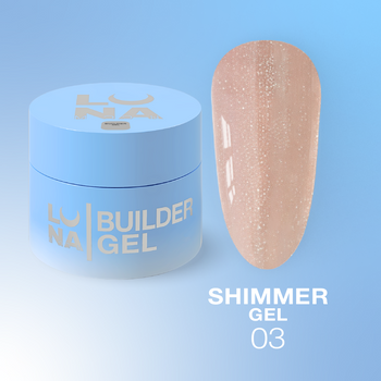 LUNAmoon Shimmer Gel Nr.03 - żel budujący, 15 ml