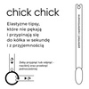 Wzorniki ECO tipsy CHICK CHICK zdejmowane osobno - przezroczyste, 50 szt