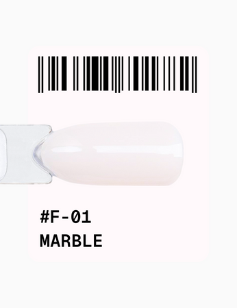 ADORE Lakier hybrydowy do frencha F-01 - marble, 12 ml