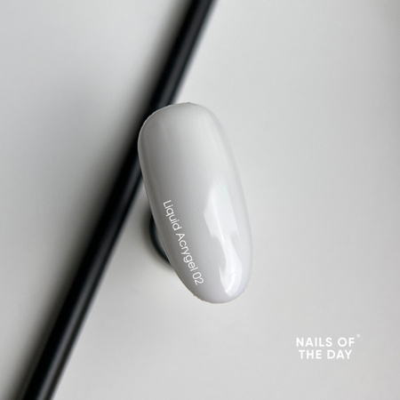 NAILSOFTHEDAY Liquid Acrygel 02 - biały płynny akrylożel, 15 ml