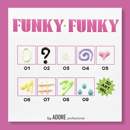 ADORE 3D Funky Art Gel Nr.01, 15ml