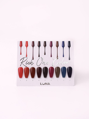 LUNAmoon Gel polish Rich One Color nr.1, 8 ml - lakier hybrydowy