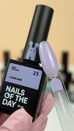 NAILSOFTHEDAY Cover base NEW Formula 23 - fioletowa baza hybrydowa, 10 ml
