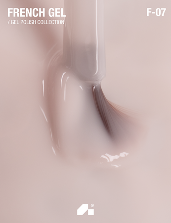 ADORE Lakier hybrydowy do frencha F-07 - chiffon, 12 ml