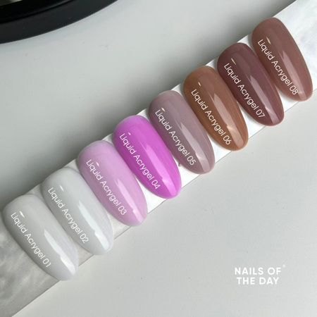 NAILSOFTHEDAY Liquid Acrygel 01 - mleczny płynny akrylożel, 15 ml