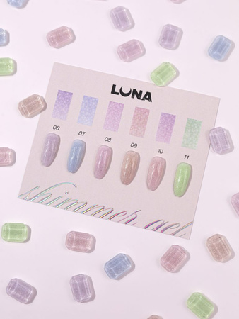 LUNAmoon Shimmer Gel Nr.08 - żel budujący, 15 ml