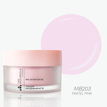 Molekula Professional Builder Gel Mousse MB203 - Pastel Pink, 15 ml