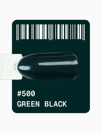 Adore Lakier Hybrydowy 500 Green Black, 12 ml