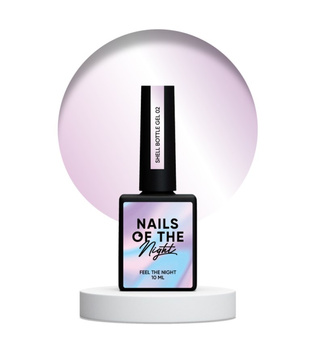 NAILSOFTHEDAY Shell Bottle gel 02 - biało-różowy perłowy żel do wzmocnienia i naprawy, 10 ml